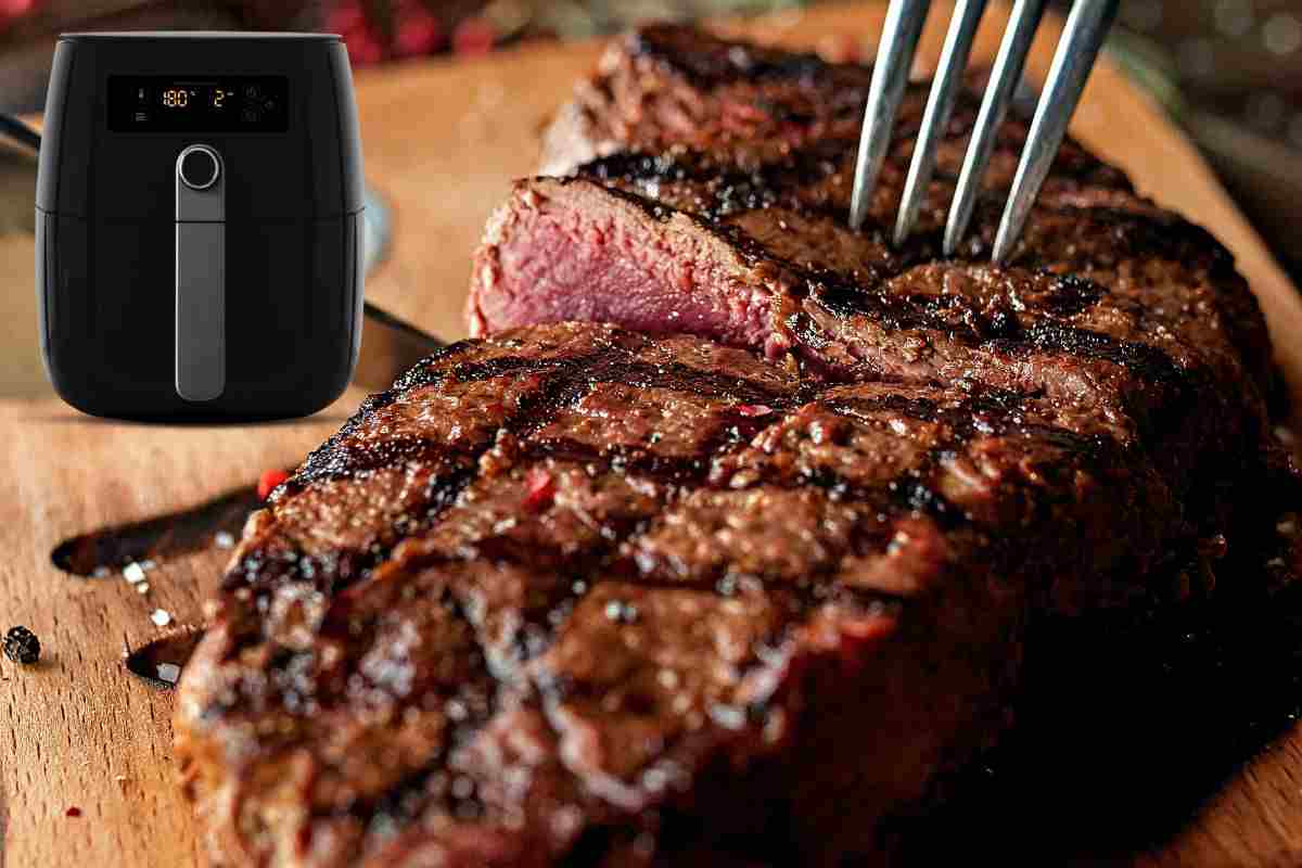 bistecca in friggitrice ad aria